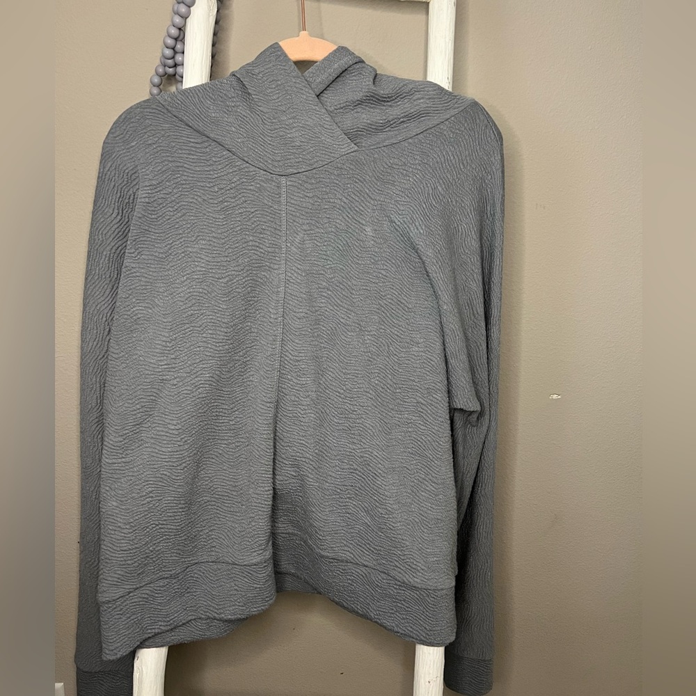 Zyia womens textured lightweight pullover in xl